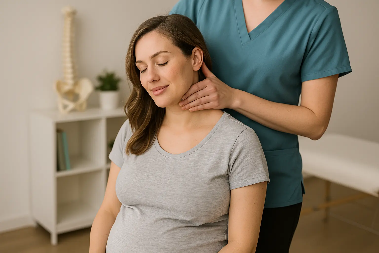 Gentle chiropractic neck adjustment in Azle, Texas.